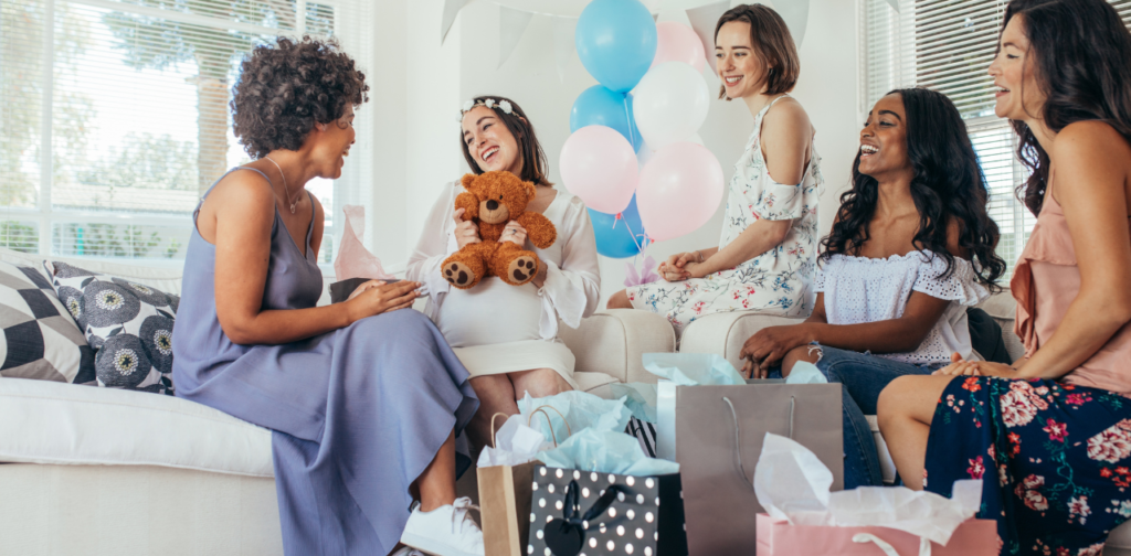 Who hosts the baby shower?